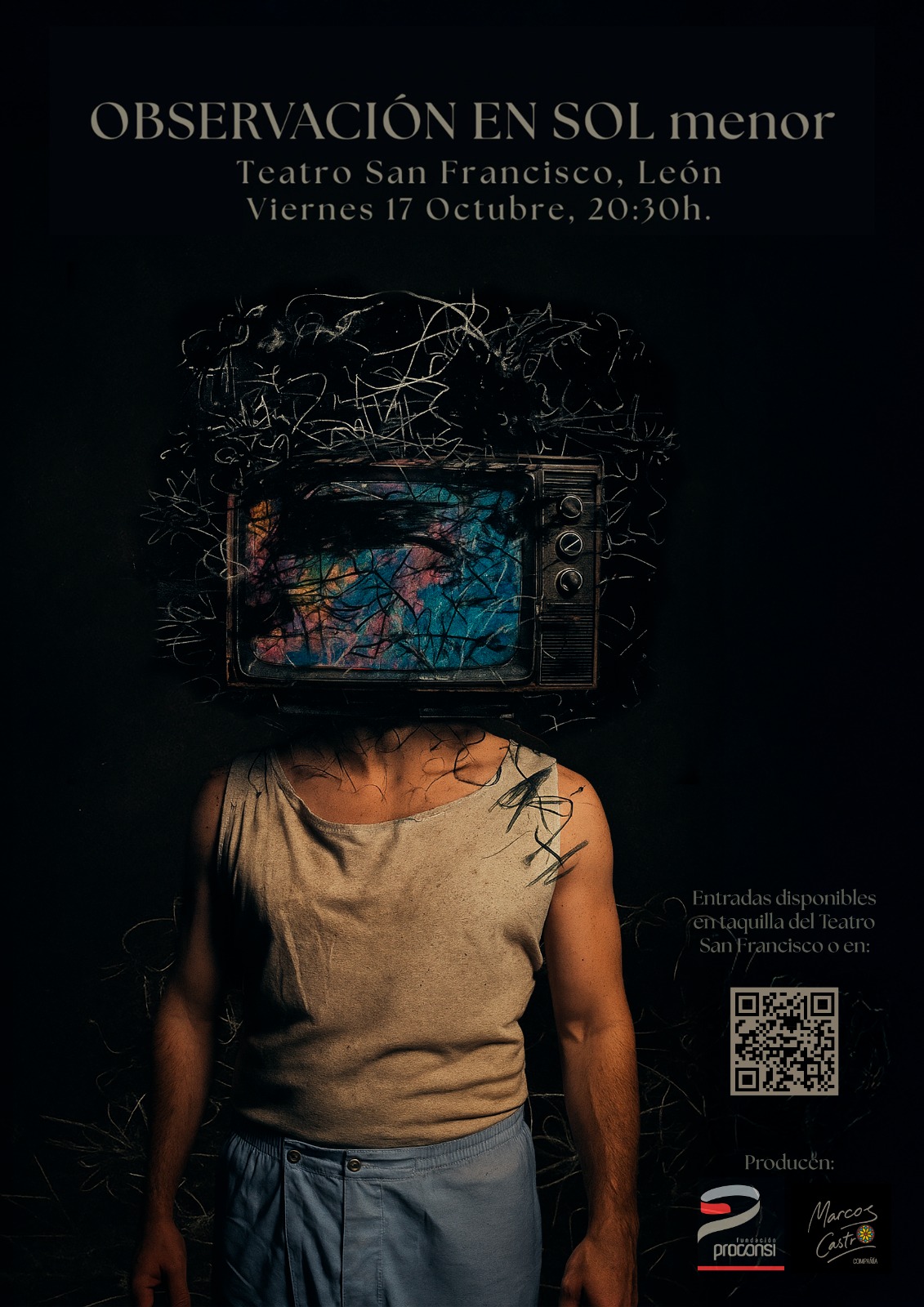 Cartel Observación en sol menor en el teatro San Francisco León