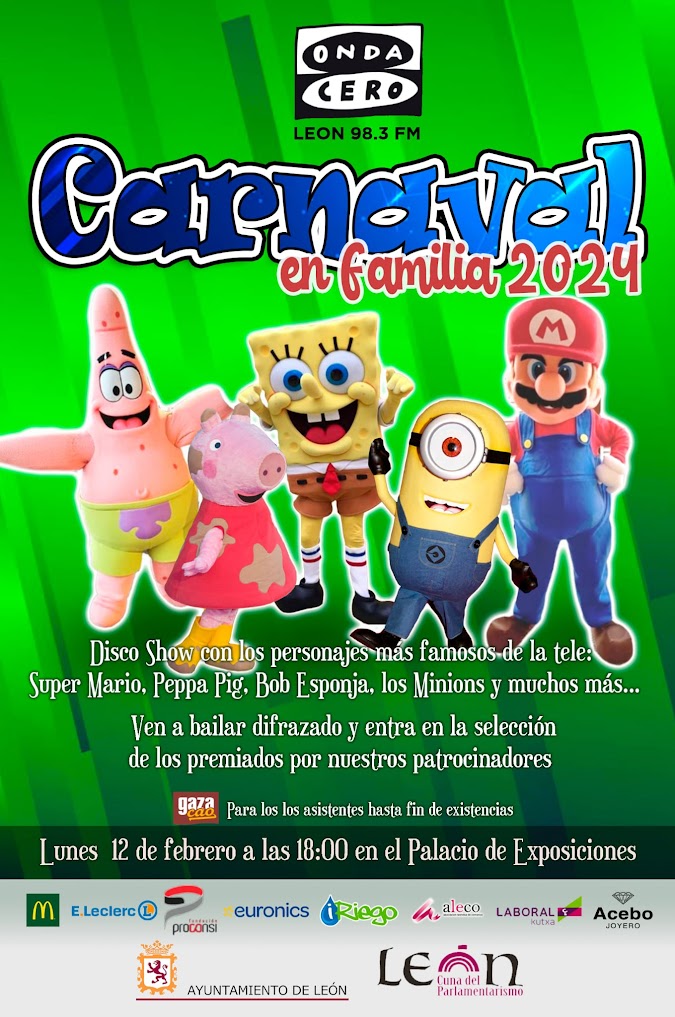 Proconsi - cartel carnaval en familia 2024