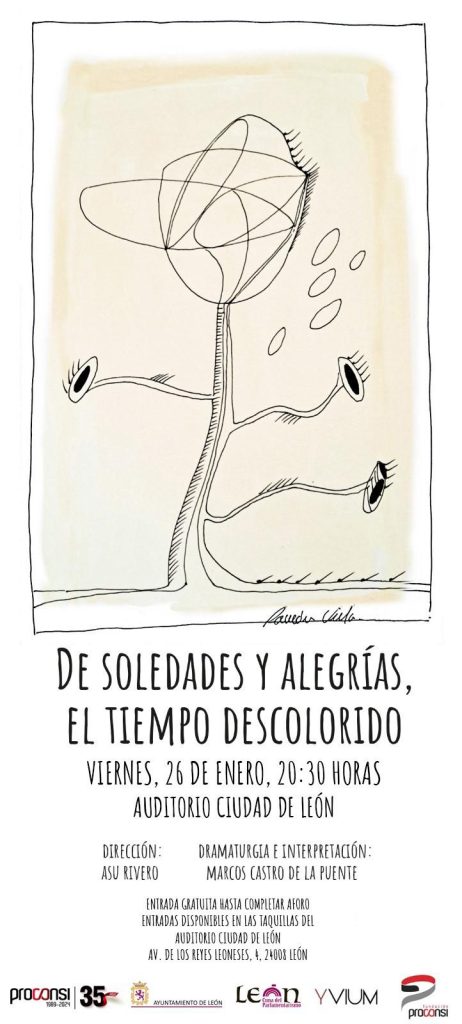 Proconsi - Cartel marcos castro evento de soledades y alegrías