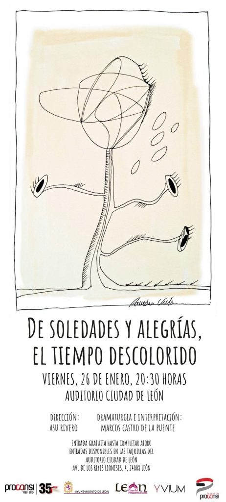 Proconsi - cartel de soledades y alegrías, el tiempo descolorido